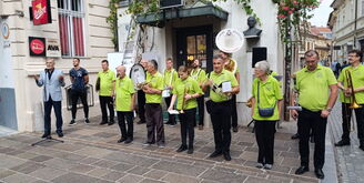 Nagovor predsednika uprave Ustanove dr. A. Trstenjaka, Dušana Gerloviča, udeležencem trgatve.